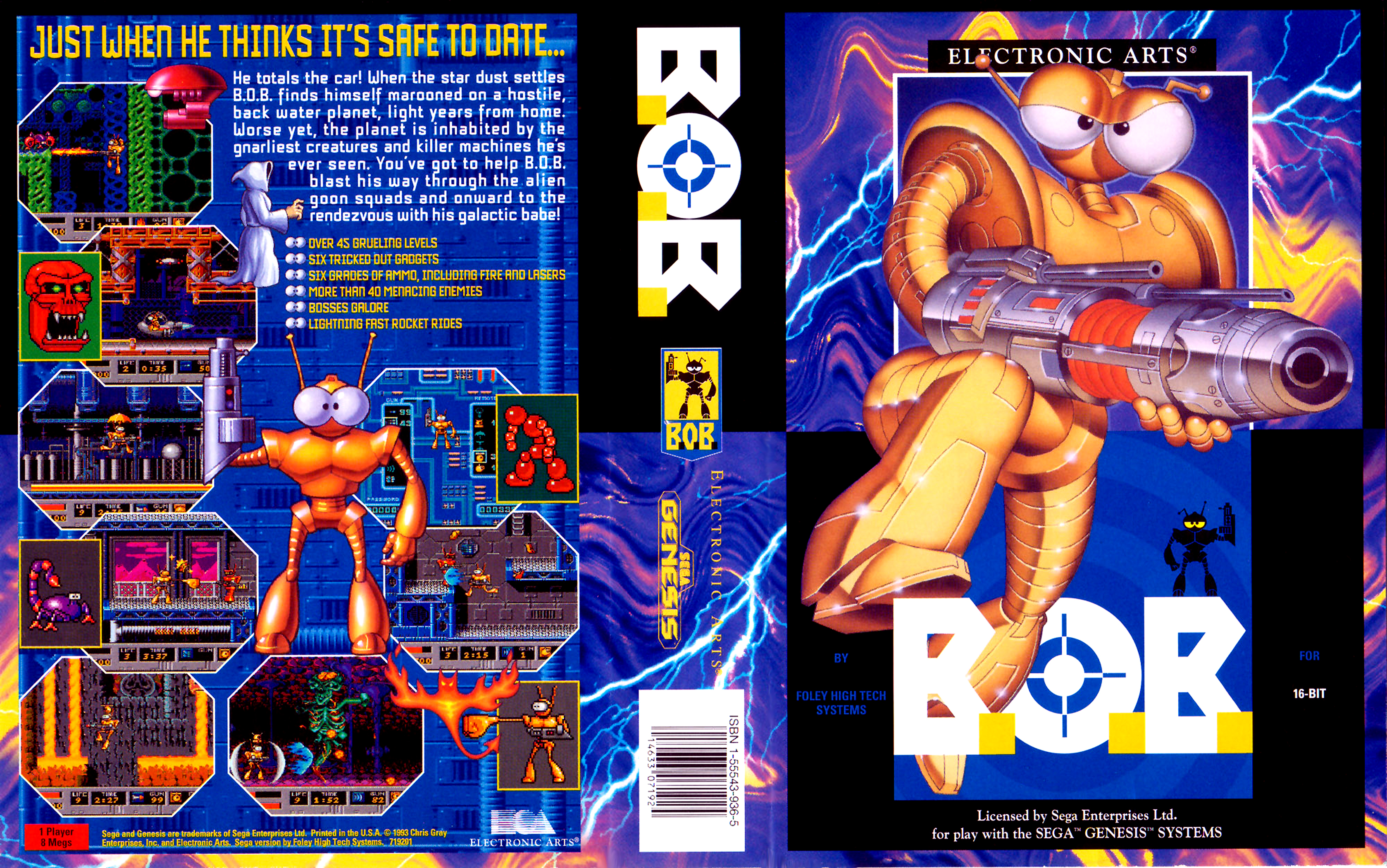 Sega Megadrive Genesis B Game Cover Box Art