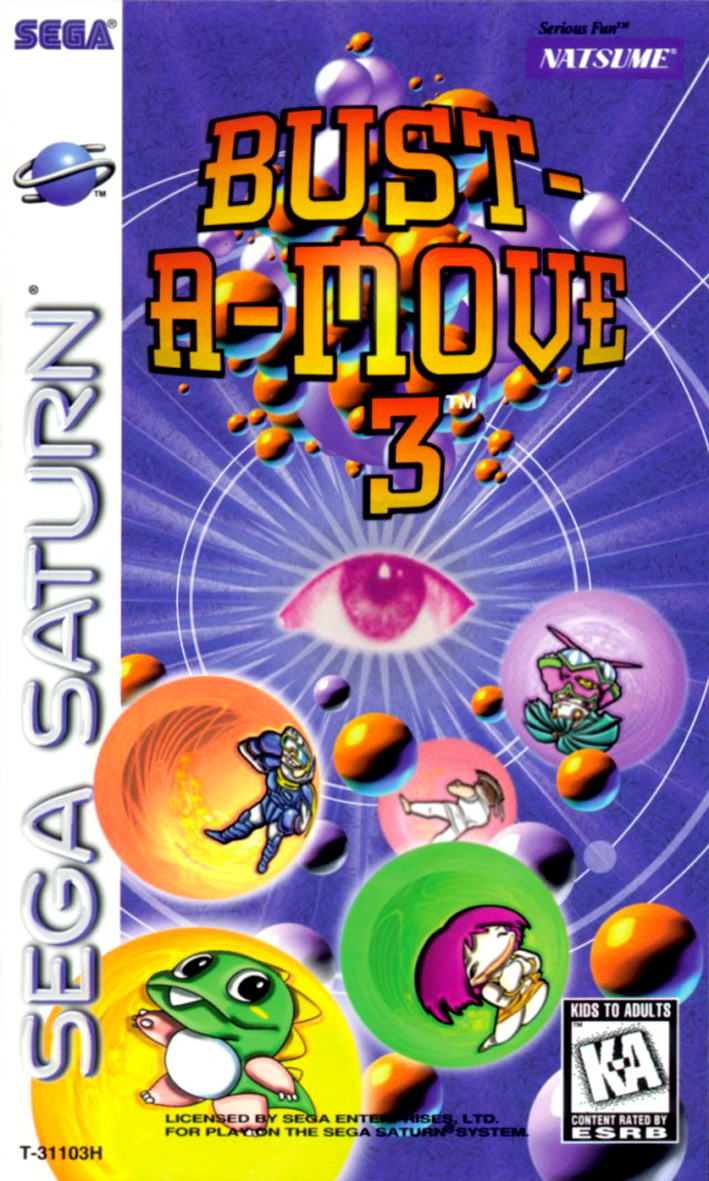 Sega Saturn B Bust A Move 3 U Game Cover Box Art