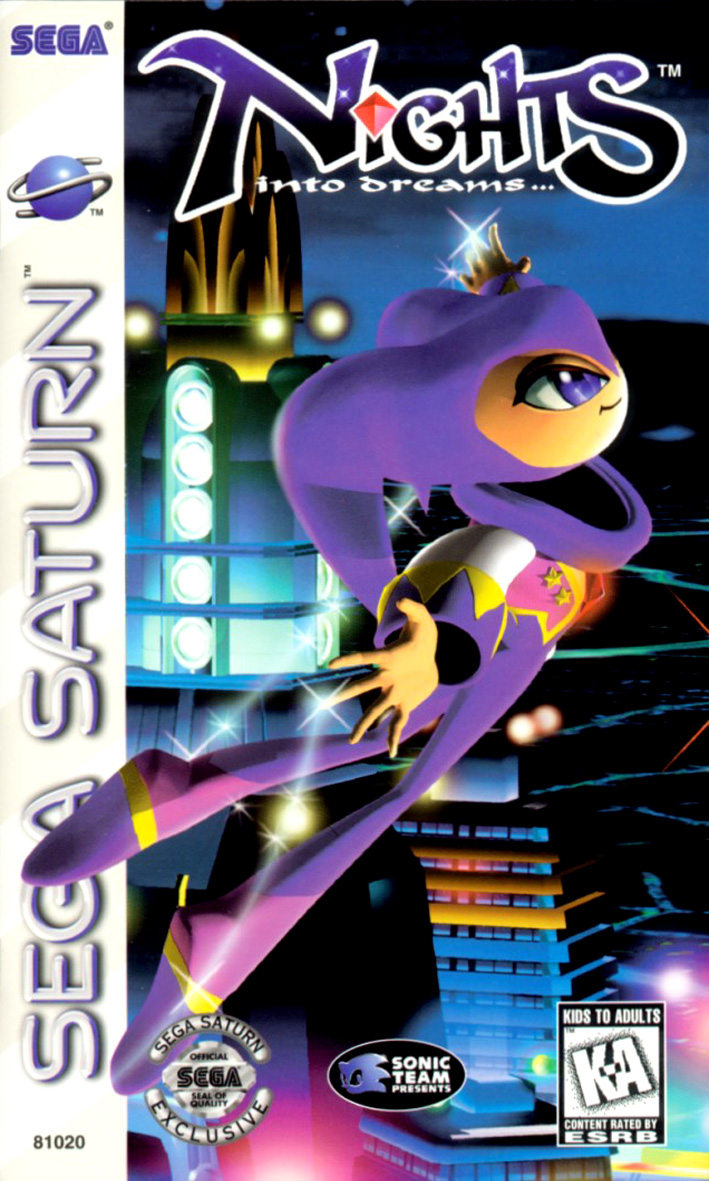 Sega Saturn N Nights into Dreams U Game Covers Box Scans Box Art CD