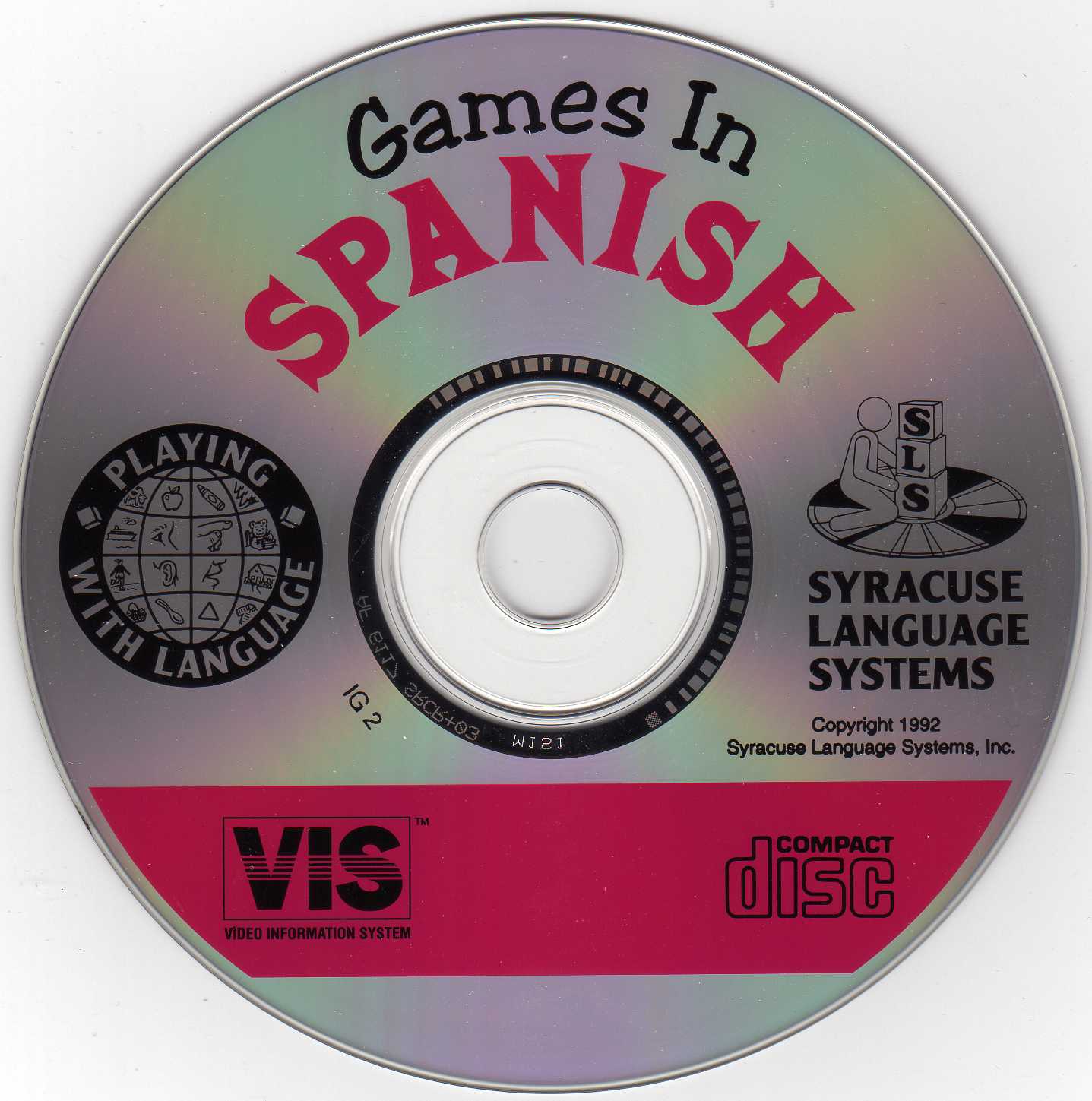Tandy Radio Shack VIS Playing With Language Games in Spanish vis Game